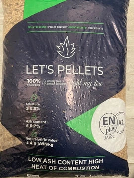 Nadelholzpellets – LET'S PELLET IN A1 zertifiziert | Sack 15 kg
