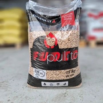 Premium Nadelholzpellets – FUDCO EN+ A1 | 15kg Sack | Brennstoff