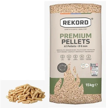 Holzpellets A1 – Nadelholz | Sack 15 kg | Deutsch | Hochkalorisch & Zertifiziert