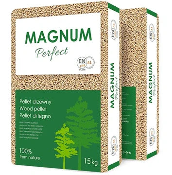 Holzpellets MAGNUM – ​​Palette 1050 kg | 70 Beutel